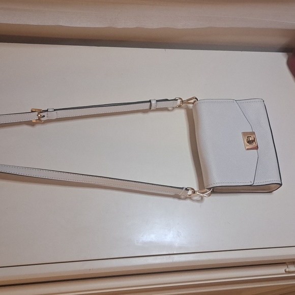 Michael Kors Handbags - NEW Michael Kors White Pebble Leather Crossbody/ Clutch EXCELLENT CONDITION